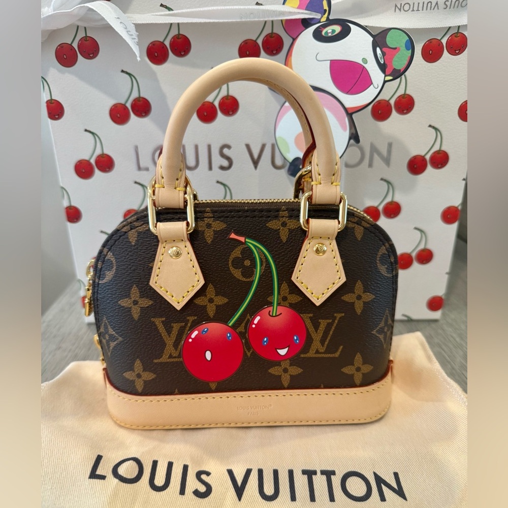 ****SOLD*** Louis Vuitton x Murakami 2025 Cherry Cerises Nano Alma - Picture 3 of 11